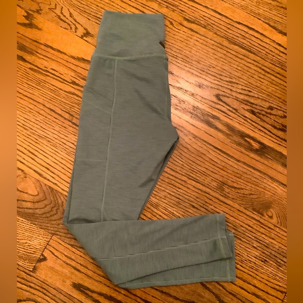 Prana Yoga Becksa Leggings Light Moss Green Size Small